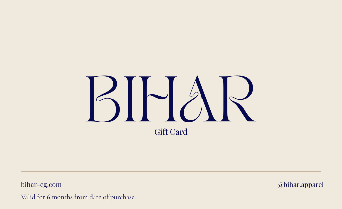 Bihar Gift Card