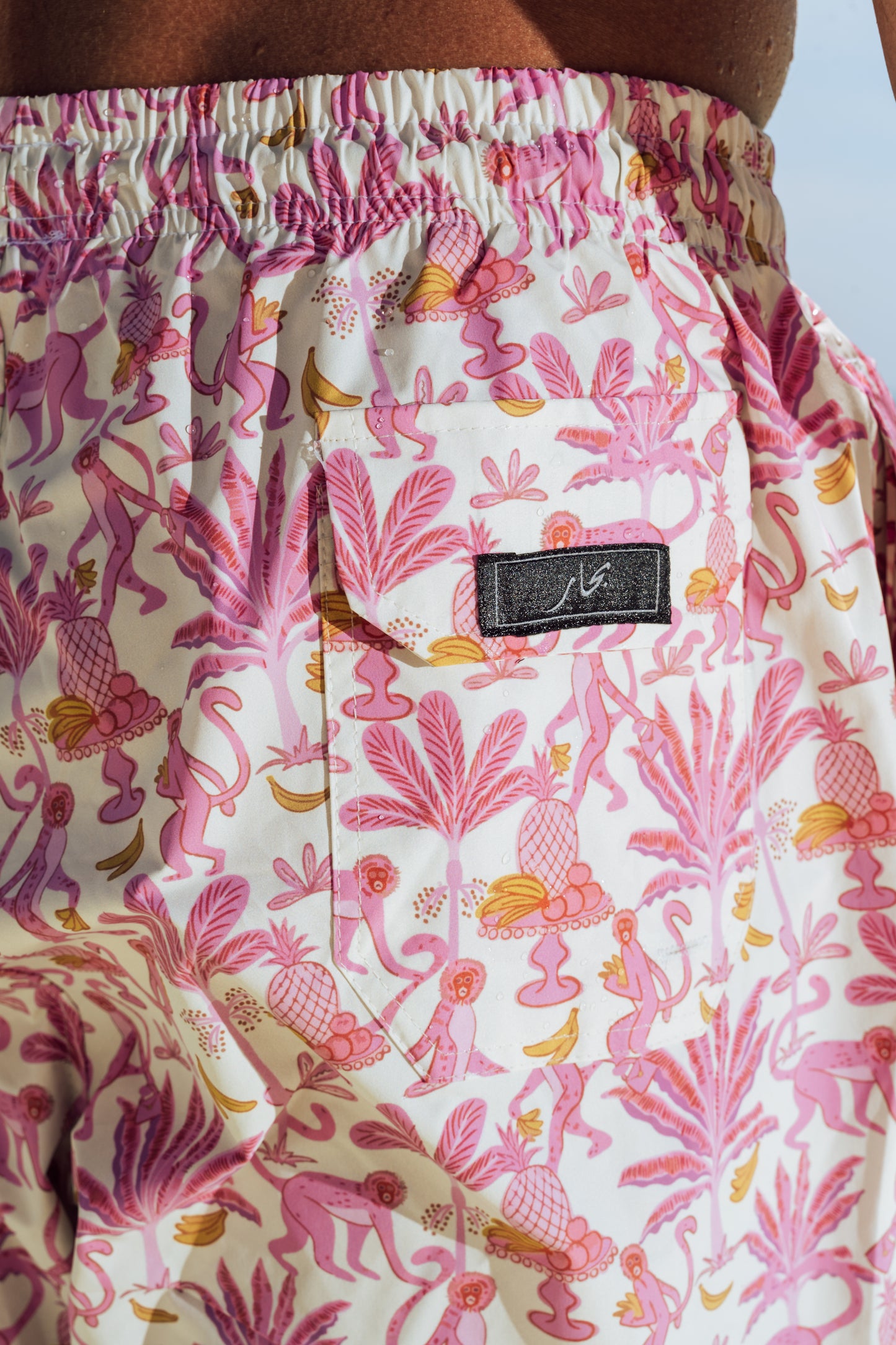 Palm Rosé Swim Shorts - Adults