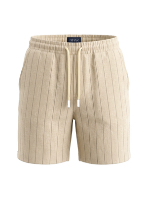 Sand Stripe Linen Shorts