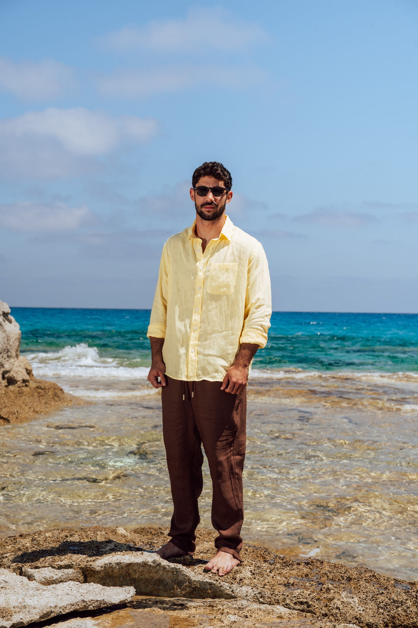 Butter Yellow Linen Shirt