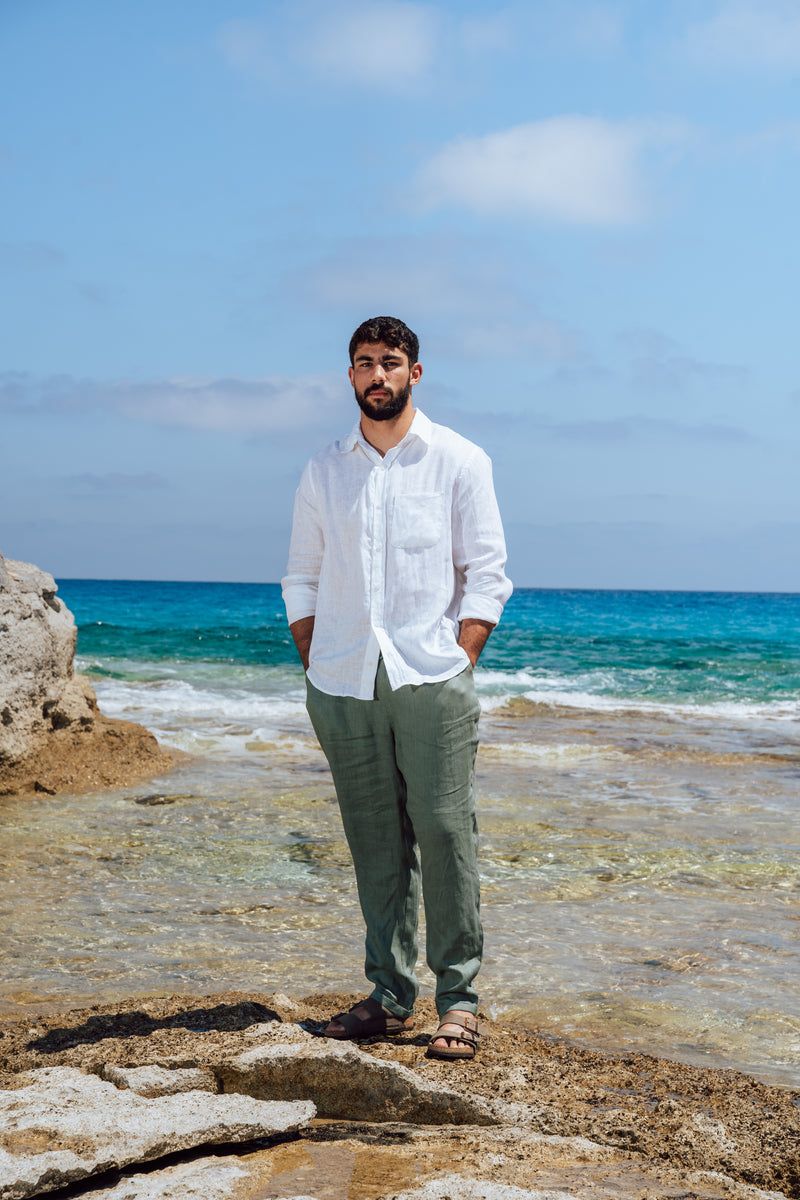 White Linen Shirt