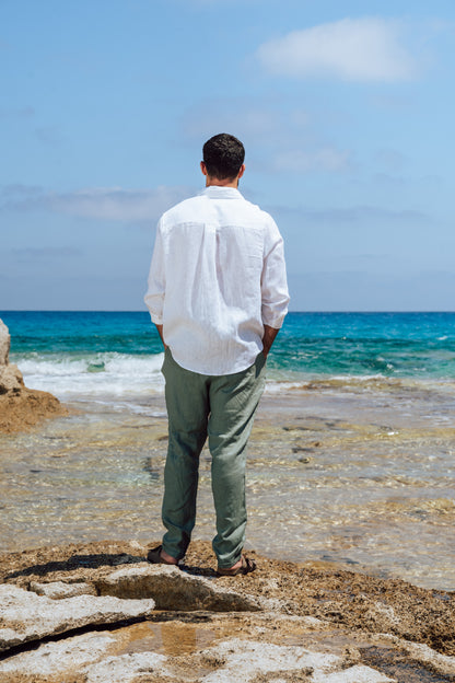 White Linen Shirt