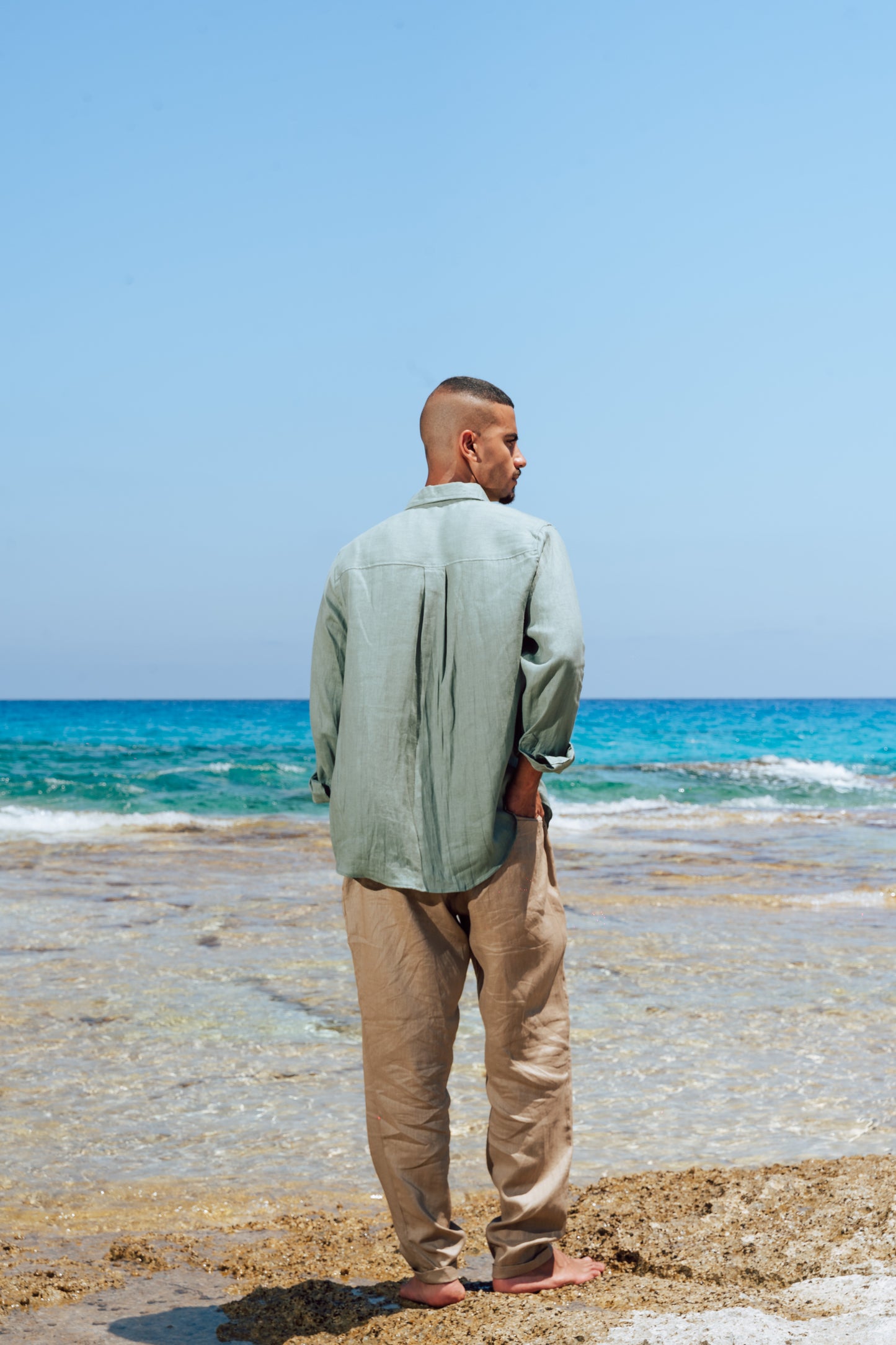 Sage Linen Shirt