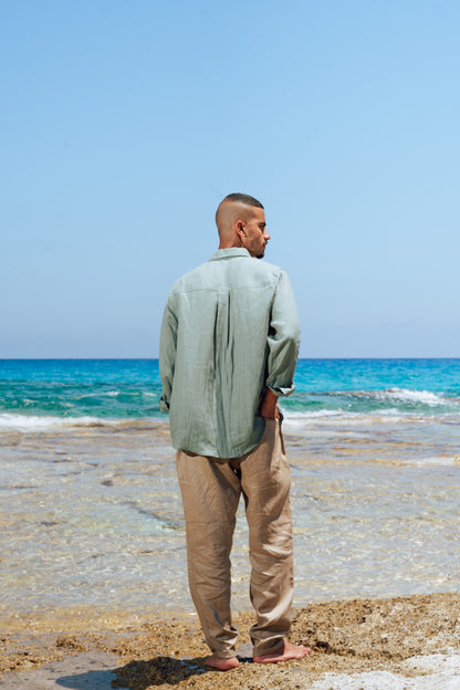 Sage Linen Shirt