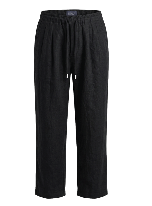 Black Linen Trousers