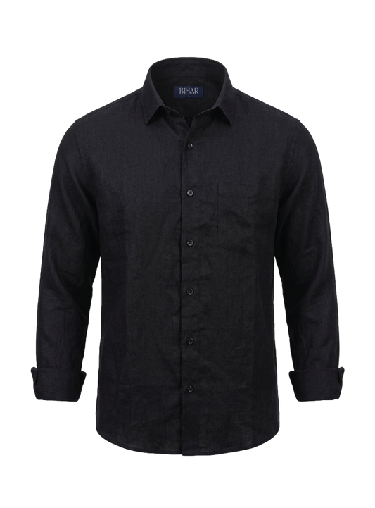 Black Linen Shirt