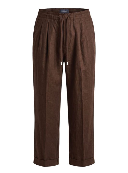Brown Linen Trousers