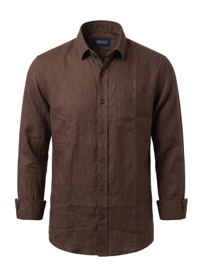 Brown Linen Shirt