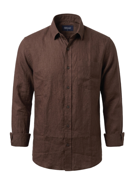 Brown Linen Shirt