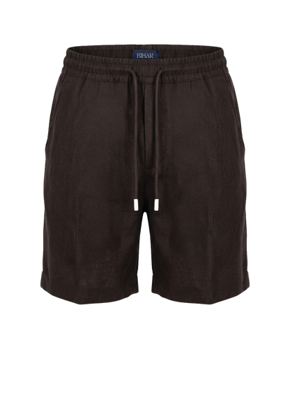 Espresso Linen Shorts