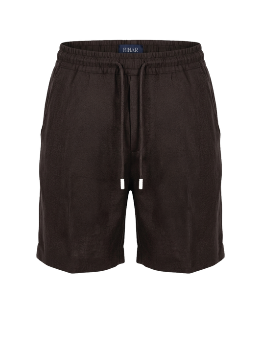 Espresso Linen Shorts