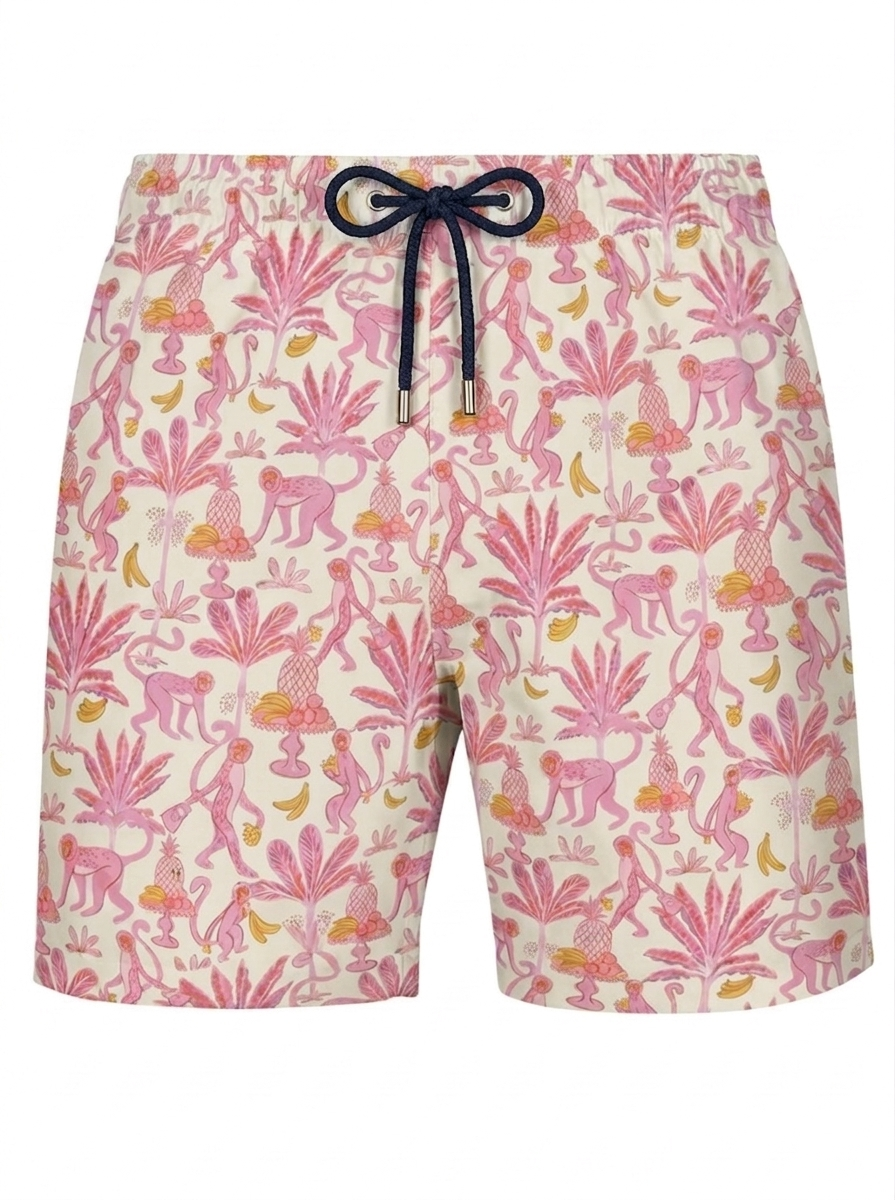 Palm Rosé Swim Shorts - Adults