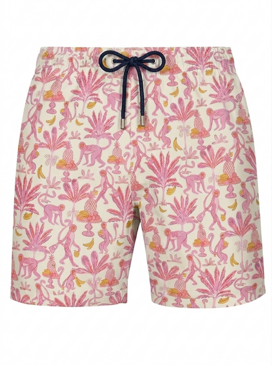 Palm Rosé Swim Shorts - Adults