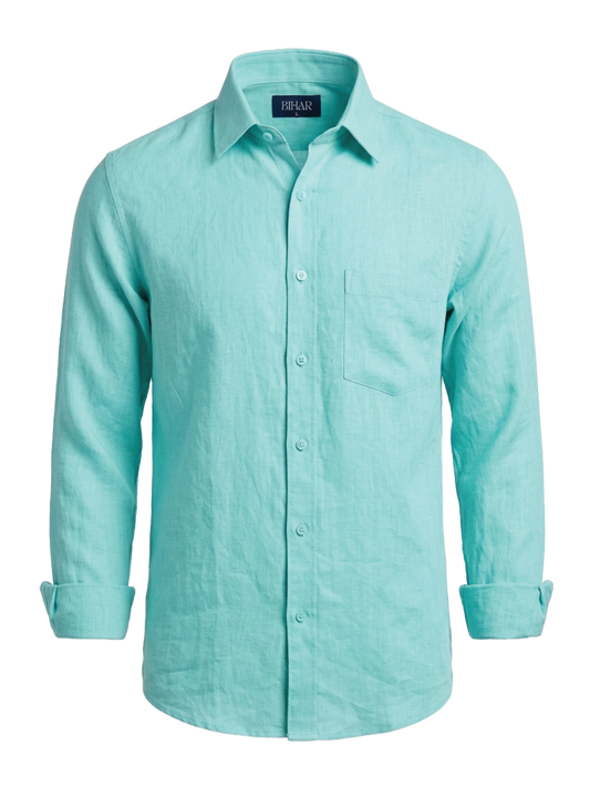 Mint Green Linen Shirt