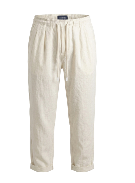 Cream Linen Trousers