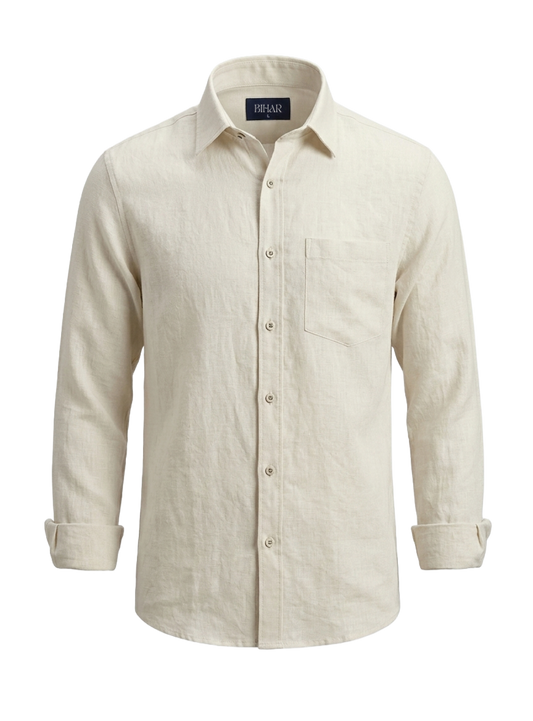 Cream Linen Shirt