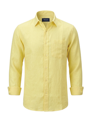 Butter Yellow Linen Shirt