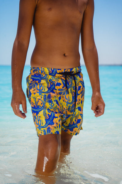 Cacti Croc Swim Shorts - Kids