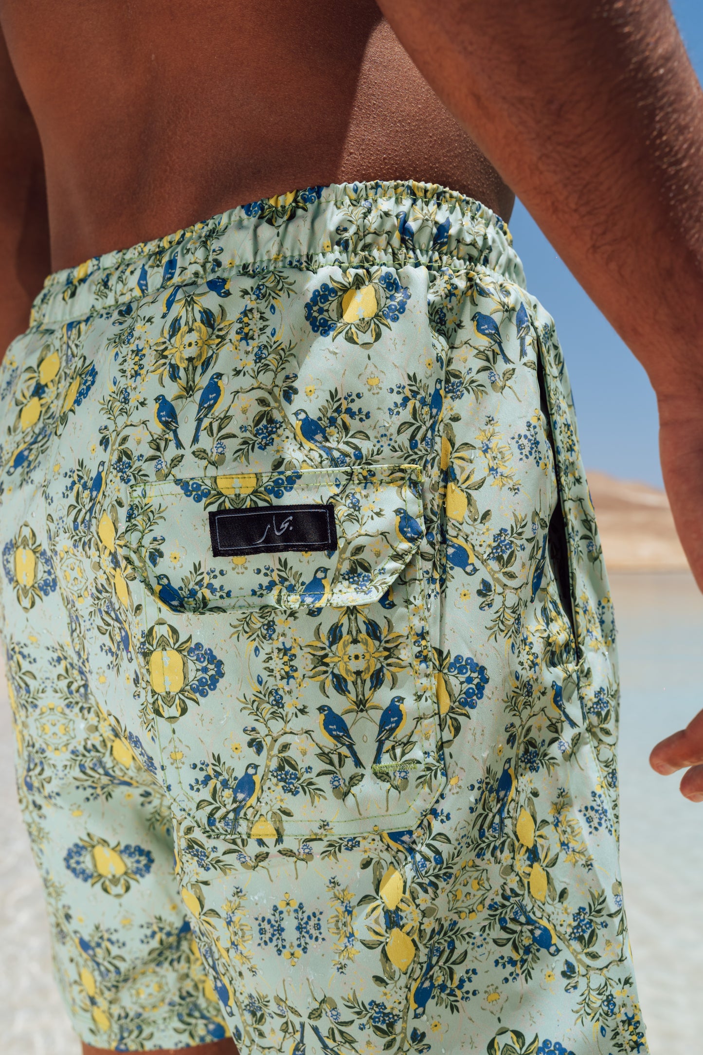 Lemon Delight Swim Shorts - Adults