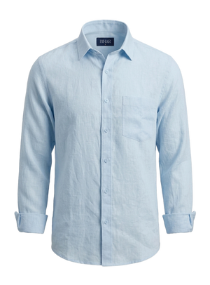 Baby Blue Linen Shirt