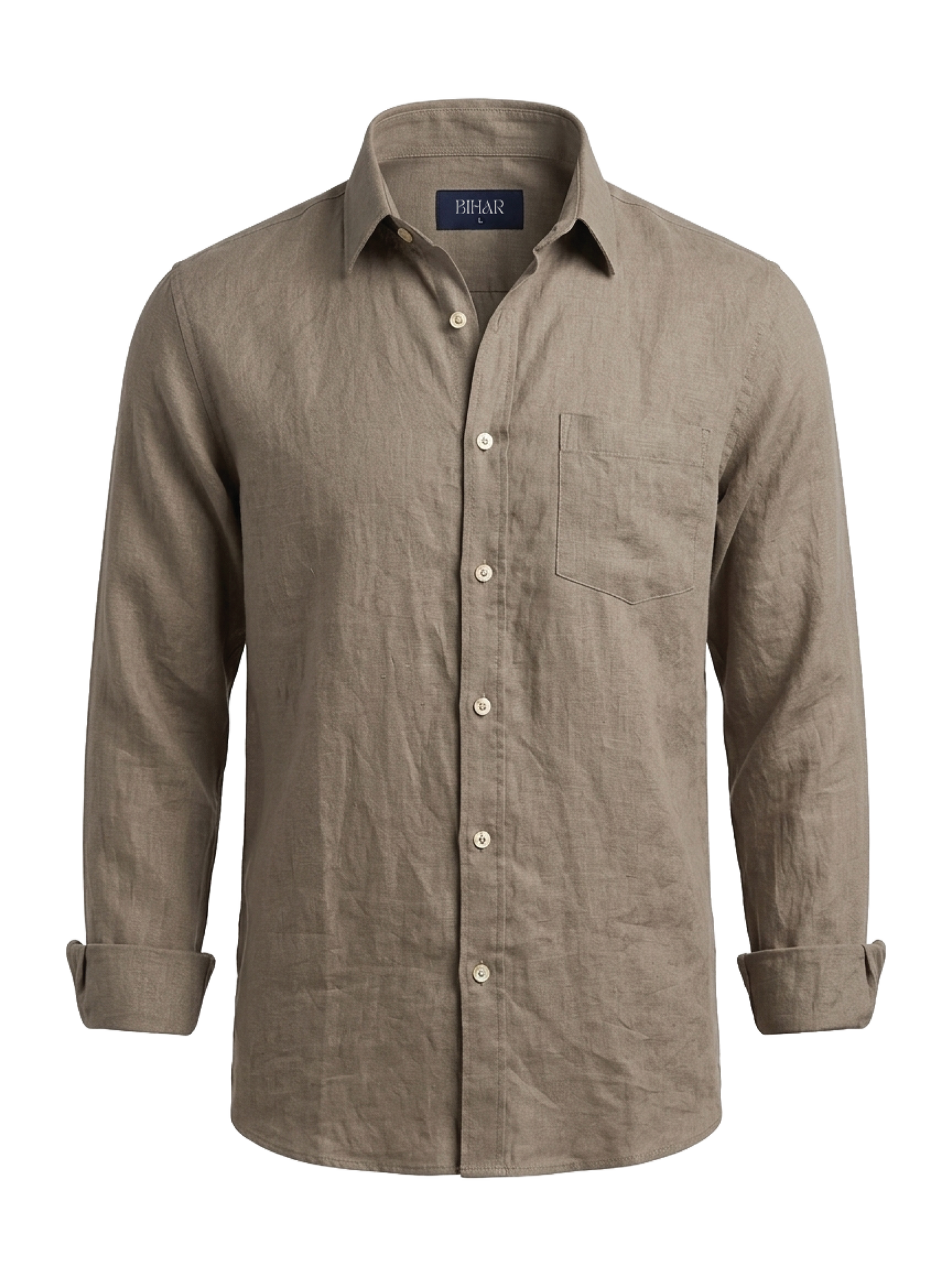 Tan Linen Shirt