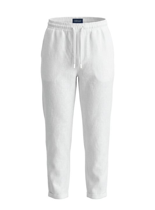 White Linen Trousers